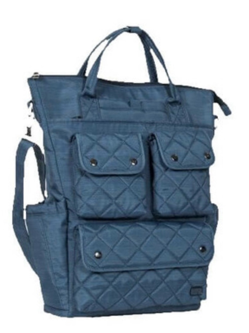 Lug Charleston Quilted Navy Blue Travel Tote/Crossbody, NWOT